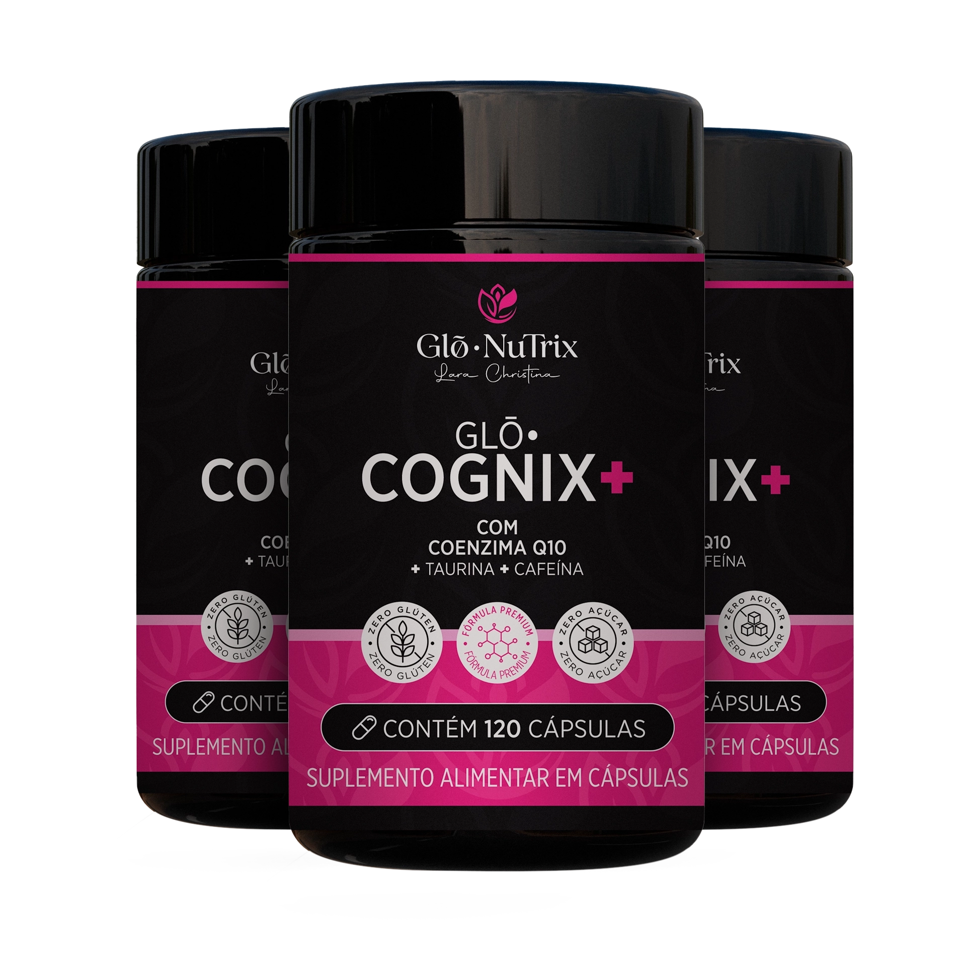 Combo 3x Glō• CogniX+ – Foco, Concentração e Performance Mental
