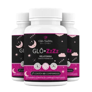 Combo 3x Glō• ZzZz – Melatonina Mastigável Sabor Maracujá