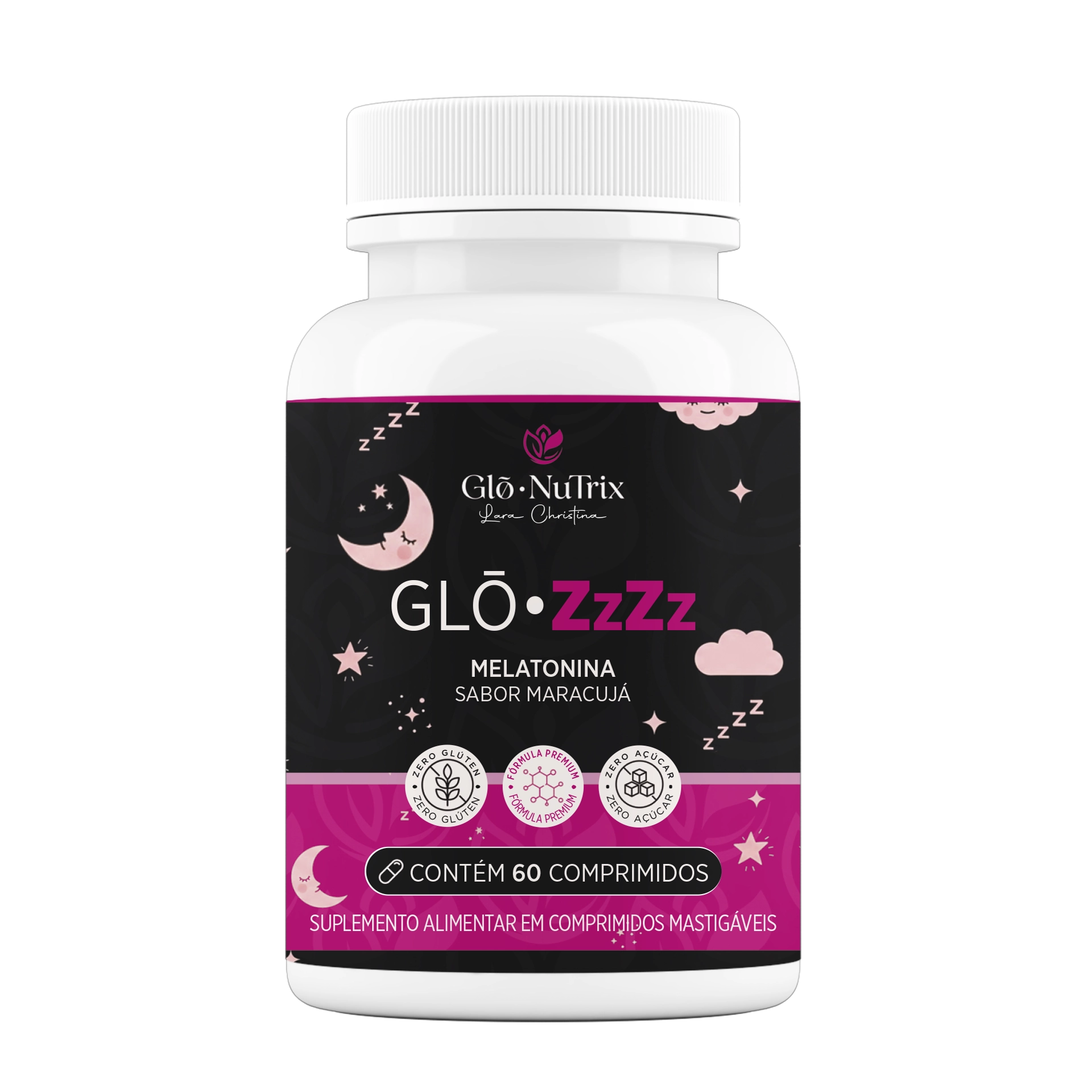 Glō• ZzZz – Melatonina Mastigável Sabor Maracujá